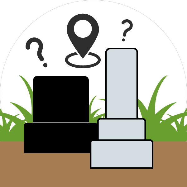 お墓の位置や場所がわからない