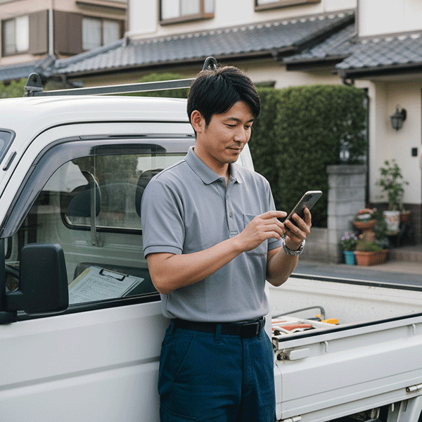 外出先や現場でも確認できる